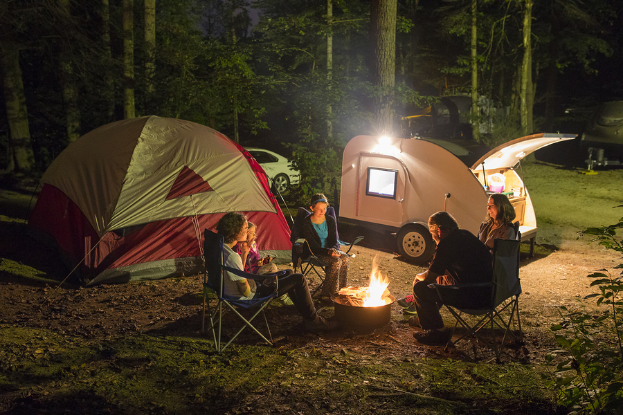 Camping gear storage